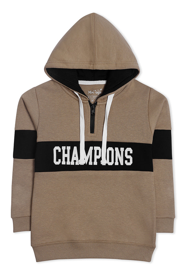 Camel & Black Champions Hoodie