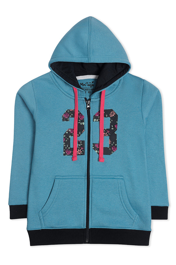 Aqua Fleece Hoodie