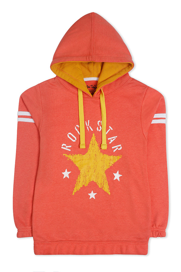 Coral Rockstar Hoodie