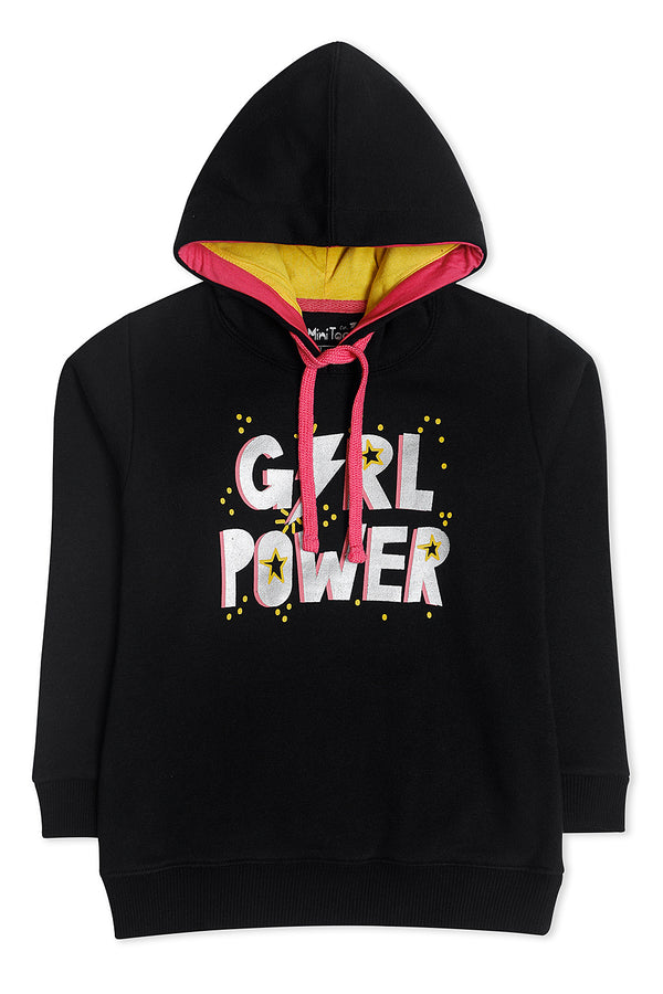 Girl Power Black Hoodie