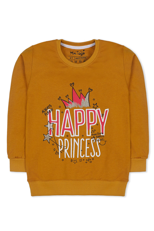 Happy Princess Glitter Sweatshirt