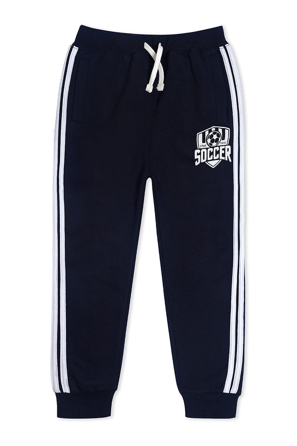 The True Soccer Navy Blue Fleece Trousers